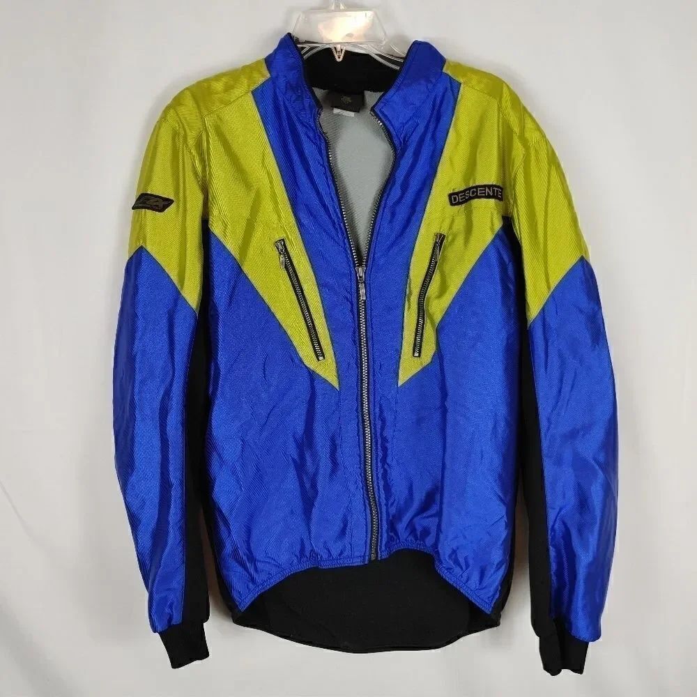 Vintage Descente Blue Yellow Light Weight Soft She